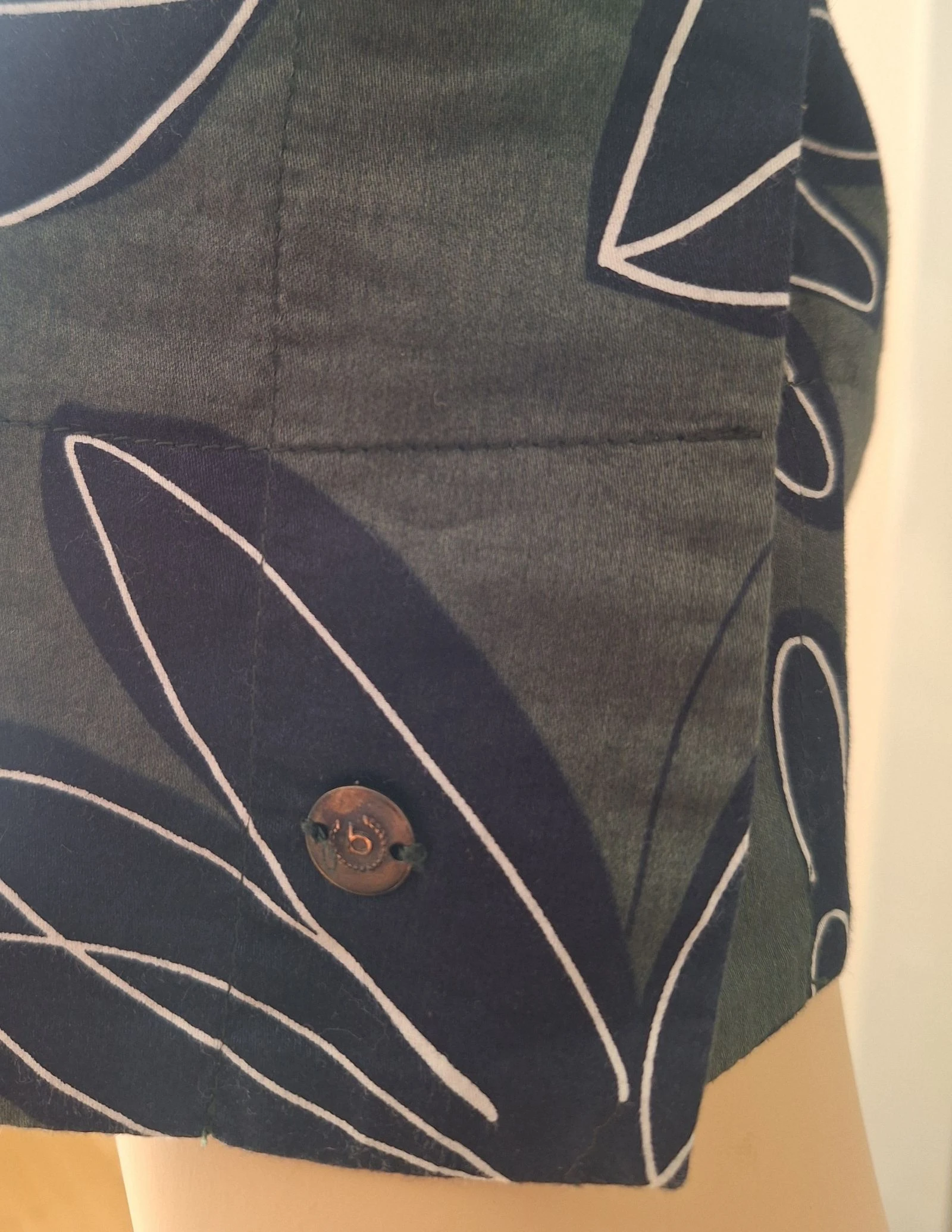 Vestido de verão Bugatti verde/azul-marinho P/36 algodão – photo 5